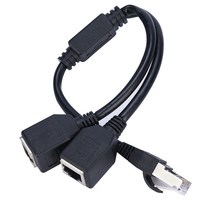 인터넷분배기 1 2 소켓 LAN 이더넷 네트워크 RJ45 플매트 카펫 러그 분배기 연장 어댑터 커넥터 케이블 스위치 ADSL 라우터, 한개옵션0