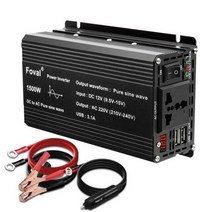 순수 정현파 인버터 DC 12V-AC 220V 230V 1500W/2200W/2600W 전압 전송 변환기 범용 EU 소켓 자동차 액세서리, 1500W 범용 50Hz, 중국