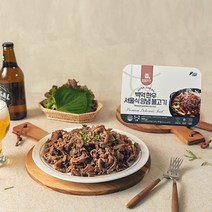 [백억한우] 1++ 한우 서울식 양념 불고기 500g, 없음