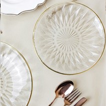 레블링 골드림 유리접시 (2size), 1color