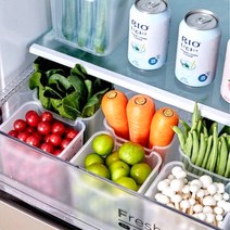 엘릿 냉장고 수납 정리함 다용도 트레이 8p, 투명