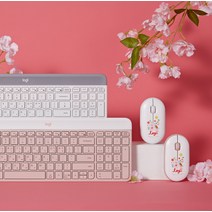 공식몰단독 로지텍코리아 MK470 슬림 무선 콤보 강한 작가 에디션 986012, MK470 퓨어화이트