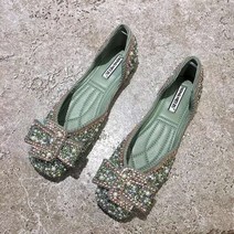 Z3JC 진주 큐빅 펌프스 단화 플랫 기질 로퍼 슈즈 러플