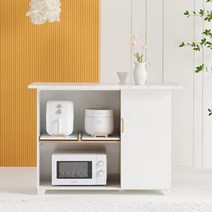 1200 아일랜드 식탁 홈바 테이블 밥솥 에어프라이어 렌지 더블 슬라이딩 선반, 04 그레이 화이트