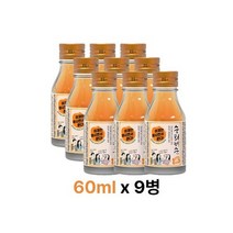 [숙희해수] 숙취해소음료 60ml * 9병 구성, ABC주스 9병