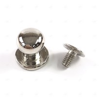 가죽 공예 둥근머리 나사 8x9 리벳 똑딱이 실버