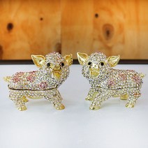 집들이야 웃음돼지 보석함2p 돼지장식품 황금돼지해선물 개업선물 집들이선물 부모님선물 신혼부부선물, PIG10_웃음돼지_화이트