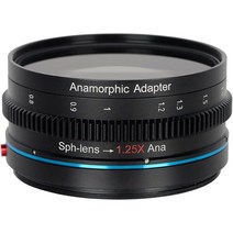 시루이 SIRUI 50mm T2.9 1.6X 풀프레임 아나모픽 시네마 렌즈(RF 마운트), 1.25x 어댑터