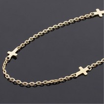 미니십자가세팅 심플 14K 목걸이체인 선물 생일 펜던트연결 넥클레스