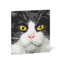 [제카] 턱시도 고양이 그림 - 프리미엄 고양이 블럭 - JEKCA