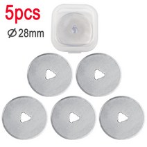 칼 28mm 패치 워크 롤러 휠 라운드 나이프 천 커팅 가죽 공예 직물 직물용 로터리 커터, 5pcs  28mm|프랑스