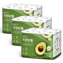 한예지 천연펄프 키친타올 130매 6롤, 3팩