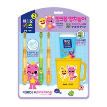 페리오 키즈 2단계 양치세트 핑크퐁 1개, 단품
