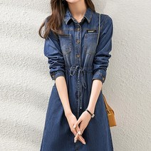 리블리크 코지 데님 카라 원피스_RB2OP044