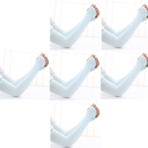 남성 여성 토시 팔토시 여름 2p x 6세트, 블루