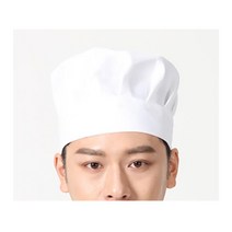 고급 중식당 주방장 고무밴드 모자 화이트 쉐프 베이킹 일식 제빵 머리두건 레스토랑
