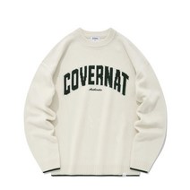 COVERNAT 아치 로고 크루넥 니트 아이보리 CO2204KT15IV