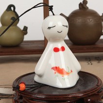 소녀 도자기 풍경(H-0026-16) 장식소품 도어벨 문종 현관종