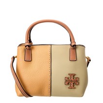 토리 버치 맥그로 미니 컬러블락 레더 사첼 Tory Burch McGraw Mini Colorblocked Leather Satchel