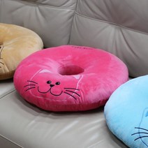 위dkai_애니나라 스마일캣 도넛방석 츠방석 원형 임부용품 임산 회음 산모 출산준비♥yum, ♥yum미로(베이지)