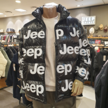 지프 JEEP 로고 숏패딩 광택점퍼GJ4JPU415 다운패딩점퍼