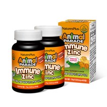 [네이처스플러스] 애니멀퍼레이드 면역 아연 (60정), 2병