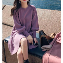 박시니트원피스 뚱뚱함 이쁜이 와이드 루즈핏 스웨터 뱃살커버 스윗 클래식 빅사이즈 2468727344