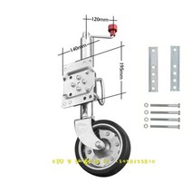 톱니바퀴 고무바퀴 스윙 트레일러 재키 카라반 호주스타일 쟈키 잭 휠 바퀴, 8인치하중675kg가방장착개