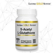 씨지엔 아세틸 글루타치온 식물성 30 캡슐 엘 글루타티온 에스 캘리포니아 골드 뉴트리션