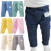 골지 유아 레깅스 바지 0-18개월 주니어 영 레깅스 바지 세트 스패츠아동 쫄 아기 실내복 북유럽풍