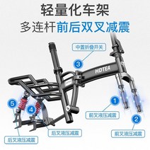 자토바이 삼륜전기자전거 전기펫바이크 접이식 전기 자전거 성인용 리튬 배터리, BIKE WITHOUT BATTERY