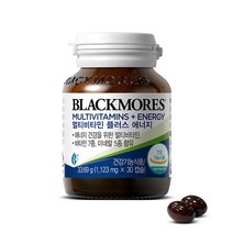 블랙모어스 온 가족 종합 면역 건강 멀티비타민 플러스 에너지 30캡슐, 단품, 단품