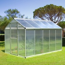 따뜻한 야외 방수 폴리카보네이트 온실 식물 겨울용 쉬운 사용 10 인치 L x 6 W, 10L x 6W
