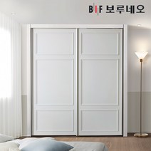 보루네오 10cm 까사 슬라이딩 작은방 붙박이장 5자 6자 7자, 오크 진그레이 10cm