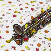 포포팬시 룰루랄라 증착롤 포장지 중, 실버, 1개