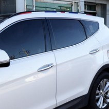[JS AUTOMOTIVE] 싼타페DM 싼타페더스타일 루프렉 천장지붕 튜닝 몰딩 엠블럼 랩핑스티커 인테리어 데칼가니쉬 용품, 화이트, 프랑스