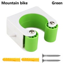 접이식실내자전거 실내 헬스 미니 자전거 실내용자전거 주차 랙 휴대용 도로 벽 마운트 후크 브래킷 MTB 버클 스탠드 홀더 수직 타이어 지원 액세서리, [03] Mountain bikegreen