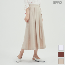 스파오 린넨 랩 롱 스커트 SPWH924G27