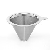 드립커피 초미세 스텐 필터(12x9cm)