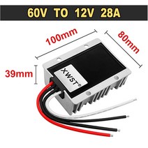 차량용 슈퍼 캐패시터 캐퍼시터 전압안정기 XWST DC 컨버터 60V 12V 스텝 다운 전압 조정기 1-20A 전원 공급 장치 인버터 변압기 모듈식 자동차 오디오 CE RoHS, [10] 28A Aluminum XL, [01] 60V, [01] 12V