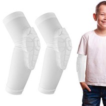 스포츠용 어린이 탄성 무릎 및 팔꿈치 패드 조인트용 지지 농구 보호대 달리기 배구, Two elbow pads1_S