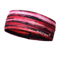 엠씨엔 기능성 헤어밴드 땀 흘림방지 머리띠 스포츠 운동 마젠타 레이어