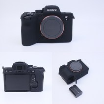 소니 A7M4 카메라 실리콘 젤리 케이스 보호커버, A7M4 (M4) 블랙, 1개