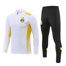 도르트문트 화이트 하프집업 축구트레이닝복 풋살유니폼 R328