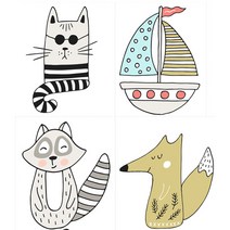 굿팡패브릭 3D전사지]5종류(98220), 14번 깜찍한여우