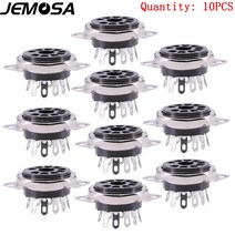 진공관앰프 블루투스앰프 미니 프리 파워 앰프 12AX7 6199 6922 EL84 ECC81 튜브 밸브 소켓 9 핀 베이클라, 03 Tin Plated 10PCS