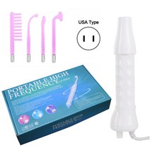 레이저토닝 고주파 리프팅 치료기 고주파 얼굴 기계 전기 치료 지팡이 유리관 피부 탄력 장치 주름 방지 깨, 04 US Purple