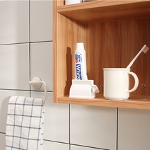 치약짜개 스텐드형 튜브 디스펜서 염색약짜개, 화이트