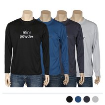 미니파우더 레터링 티셔츠 7H7 리 즈 코 남자 옷 맨 남성 복 상의 라운드 레이어드 긴팔 데일리