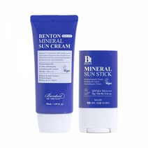 벤튼 스킨핏 미네랄 선크림 50mL+무기자차 선스틱 15g, 단품